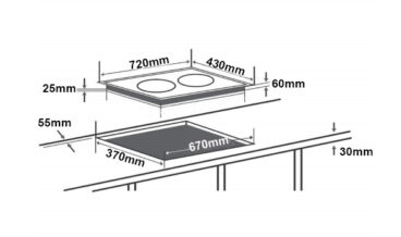 Cách lắp đặt bếp từ Chefs EH-DIH336 
